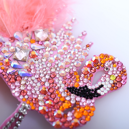 pink rhinestone crystals